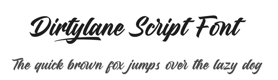 Dirtylane Script Font by Riyadh Rahman — Script Handwritten Font