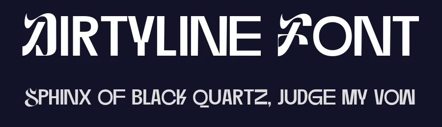 Dirtyline Font by Hendra Dirtyline — Display Font — thumbnail 2