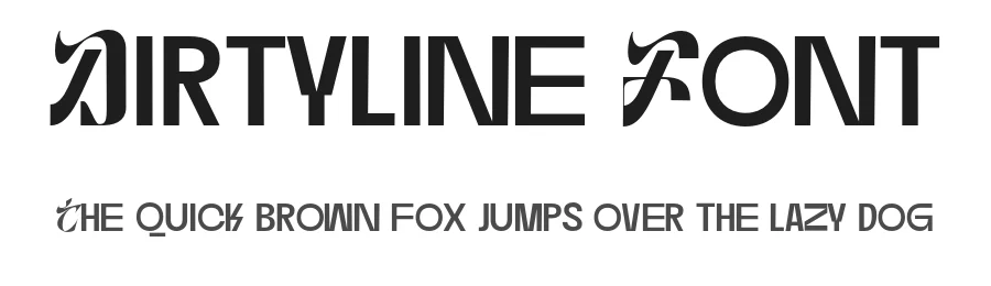 Dirtyline Font by Hendra Dirtyline โ Display Font