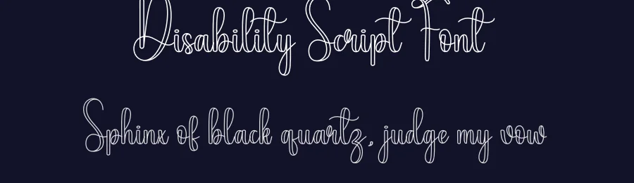 Disability Script Font by creativeletter — Script Handwritten Font — thumbnail 2