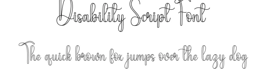 Disability Script Font by creativeletter — Script Handwritten Font