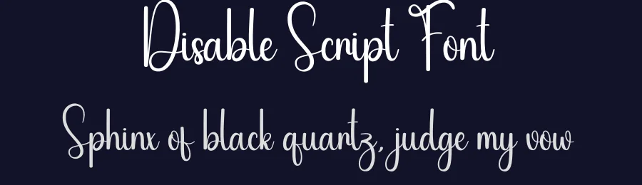 Disable Script Font by creativeletter — Script Handwritten Font — thumbnail 2