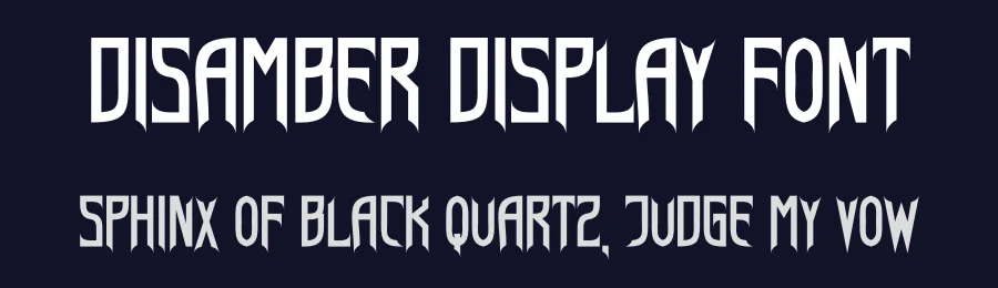 Disamber Display Font by Maiko Hatta — Decorative Font — thumbnail 2
