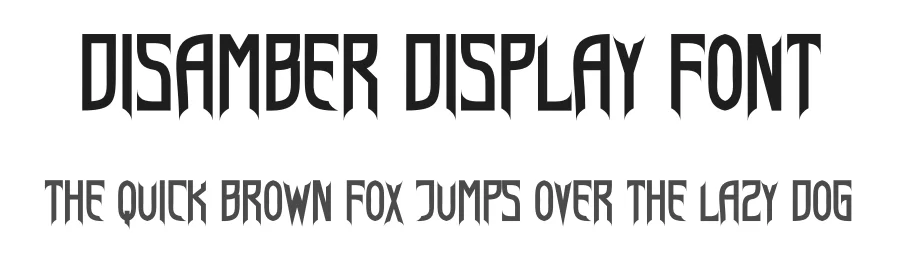 Disamber Display Font by Maiko Hatta — Decorative Font