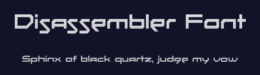 Disassembler Font by Typodermic — Display Font — thumbnail 2