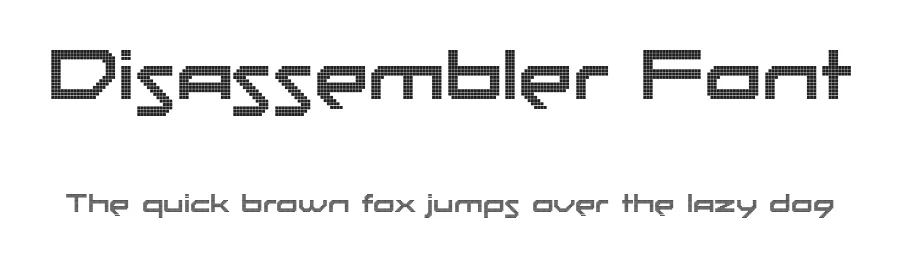 Disassembler Font by Typodermic — Display Font