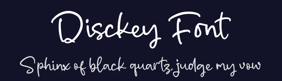 Disckey Font by glorytype — Script Handwritten Font — thumbnail 2