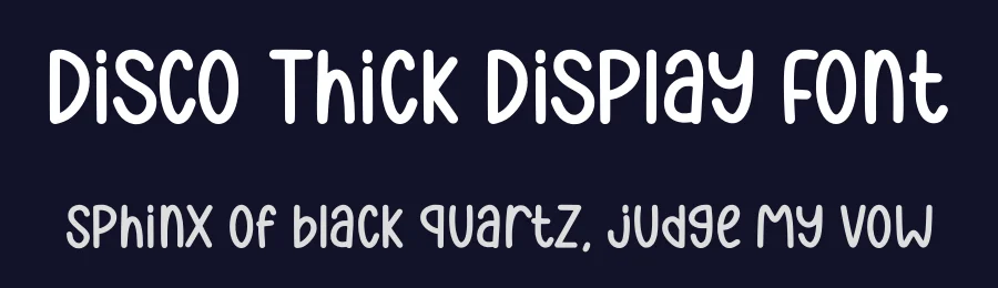 Disco Thick Display Font by Craftedtype — Decorative Font — thumbnail 2