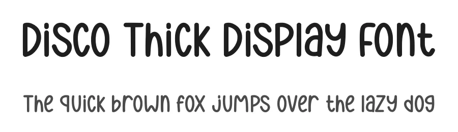 Disco Thick Display Font by Craftedtype — Decorative Font
