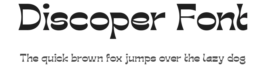 Discoper Font by Pikgura — Display Font