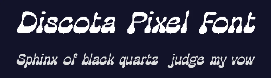 Discota Pixel Font by craftsupplyco — Display Font — thumbnail 2