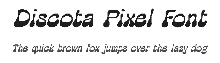 Discota Pixel Font by craftsupplyco — Display Font