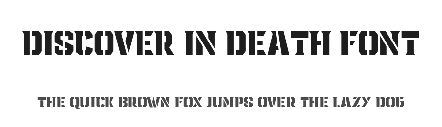 Discover In Death Font by afterthem Studio — Display Font