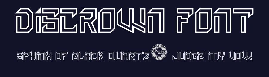 Discrown Font by CalligraphyFonts.net — Display Font — thumbnail 2
