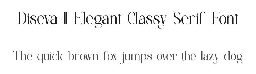 Diseva || Elegant Classy Serif Font by ErmediaStudio — Serif Font