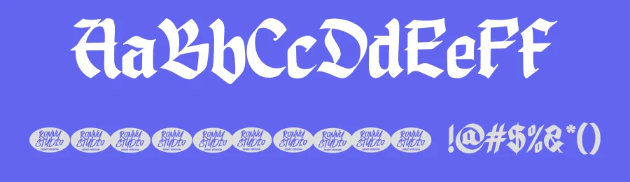 Disgored – Blackleter Display Font by Ronny_STD — Blackletter Font — thumbnail 3