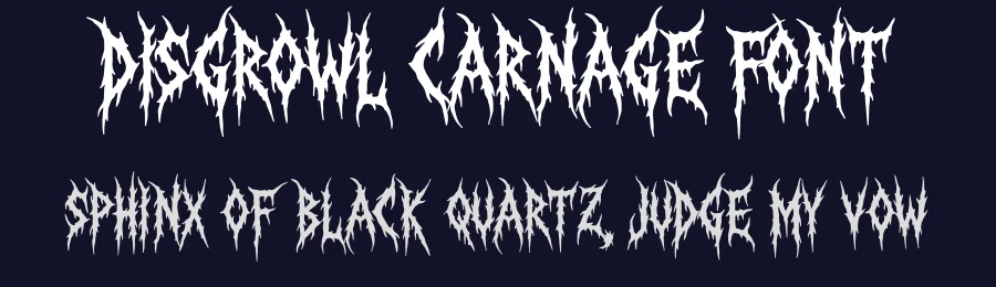 Disgrowl Carnage Font by Ronny_STD — Blackletter Font — thumbnail 2