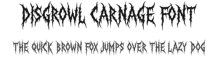 Disgrowl Carnage Font by Ronny_STD — Blackletter Font