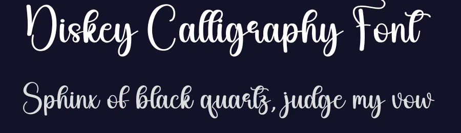 Diskey Calligraphy Font by andikastudio — Script Handwritten Font — thumbnail 2