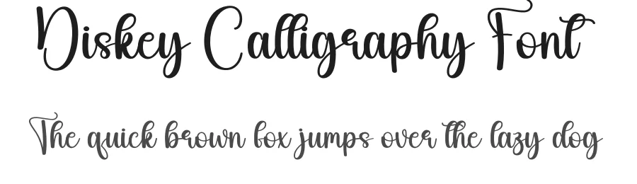 Diskey Calligraphy Font by andikastudio — Script Handwritten Font