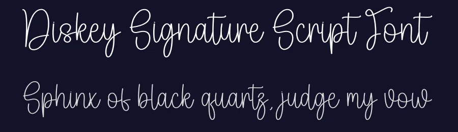 Diskey Signature Script Font by creativeletter — Script Handwritten Font — thumbnail 2