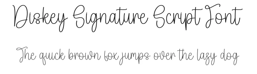 Diskey Signature Script Font by creativeletter — Script Handwritten Font