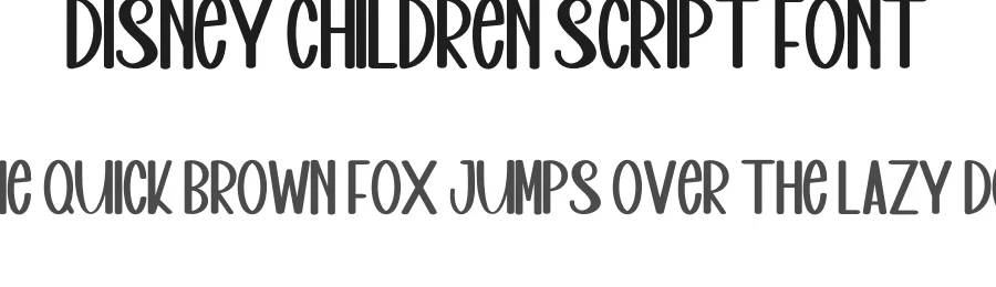 Disney Children Script Font by inermediaSTUDIO — Display Font