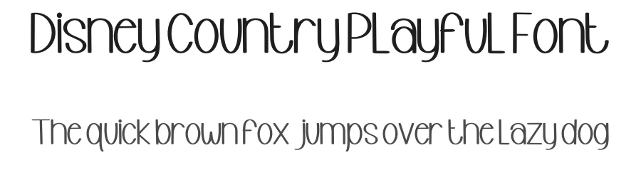 Disney Country Playful Font by inermediaSTUDIO — Display Font