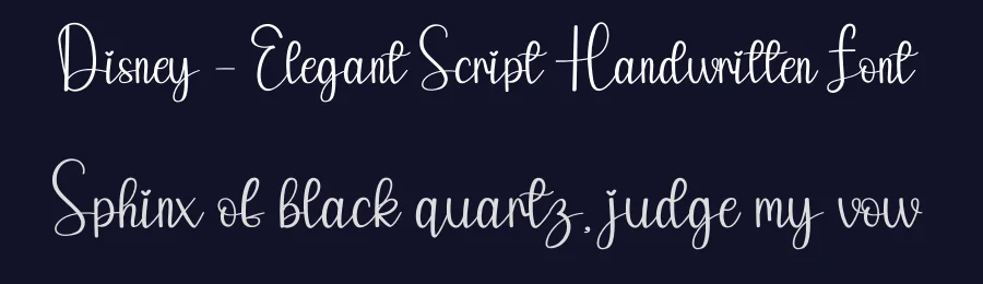 Disney – Elegant Script Handwritten Font by andikastudio — Script Handwritten Font — thumbnail 2