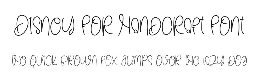 Disney For Handcraft Font by creativeletter — Script Handwritten Font