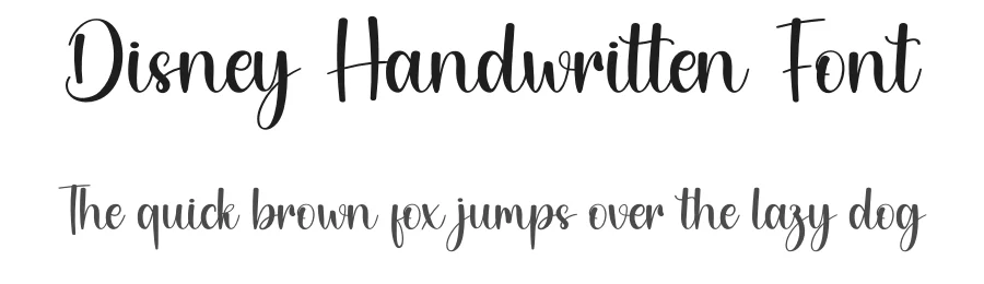 Disney Handwritten Font by andikastudio — Script Handwritten Font