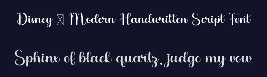 Disney – Modern Handwritten Script Font by freshtypeink — Script Handwritten Font — thumbnail 2