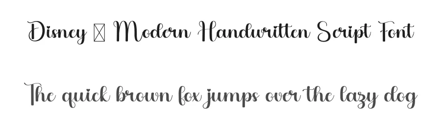 Disney – Modern Handwritten Script Font by freshtypeink — Script Handwritten Font