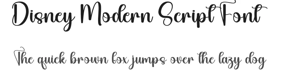 Disney Modern Script Font by creativeletter — Script Handwritten Font