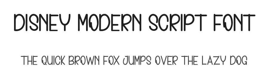 Disney Modern Script Font by inermediaSTUDIO — Display Font