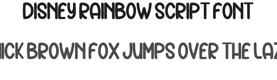 Disney Rainbow Script Font by inermediaSTUDIO — Display Font