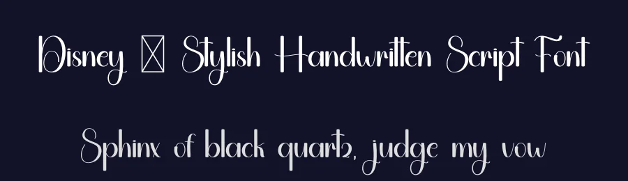Disney – Stylish Handwritten Script Font by freshtypeink — Script Handwritten Font — thumbnail 2