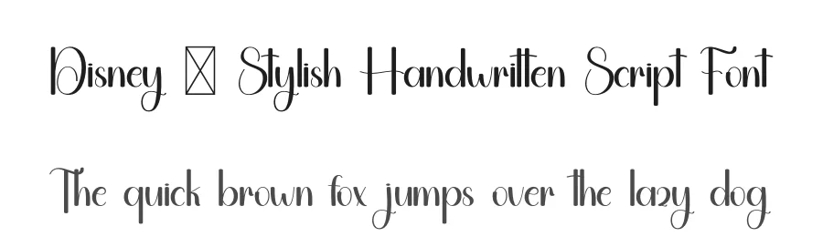 Disney – Stylish Handwritten Script Font by freshtypeink — Script Handwritten Font