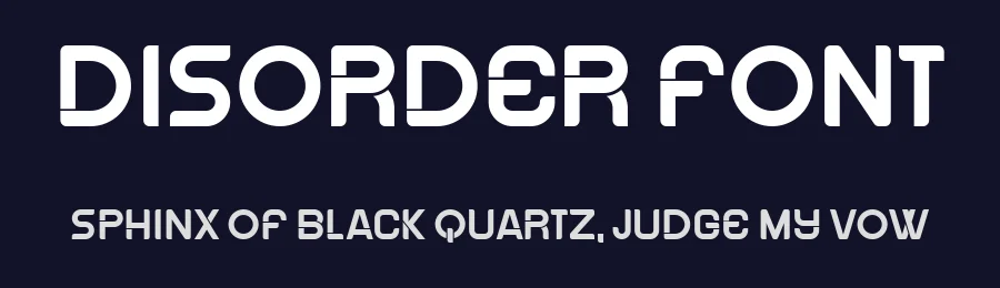 Disorder Font by vladimirnikolic — Display Font — thumbnail 2