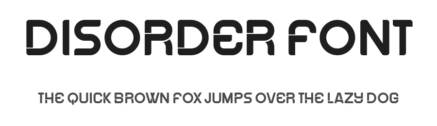 Disorder Font by vladimirnikolic — Display Font