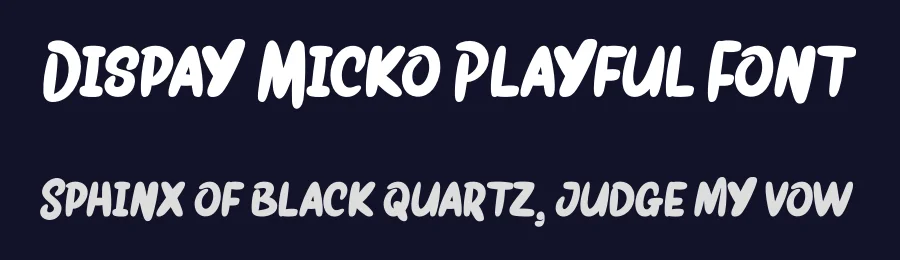 Dispay Micko Playful Font by MaikoHatta — Display Font — thumbnail 2