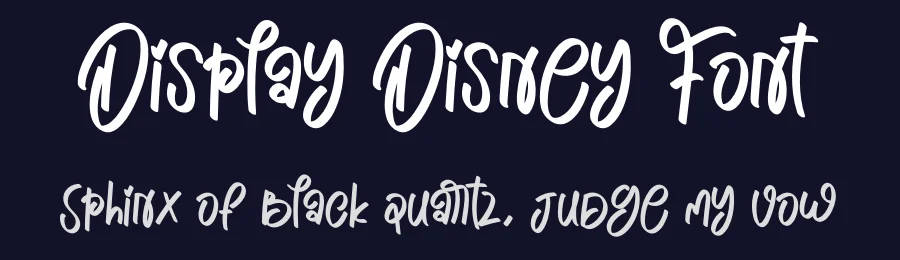 Display Disney Font by creativeletter — Script Handwritten Font — thumbnail 2