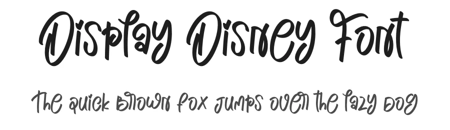 Display Disney Font by creativeletter — Script Handwritten Font