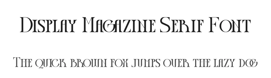 Display Magazine Serif Font by Storytype — Serif Font