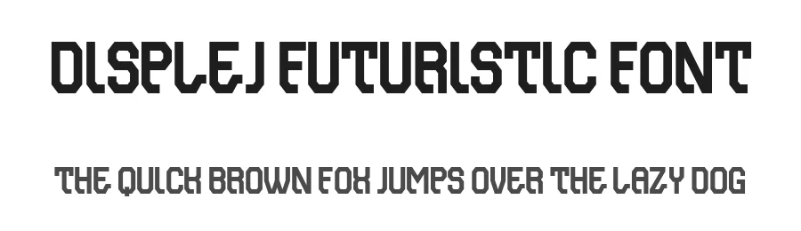 Displej Futuristic Font by Vladimir Nikolic — Display Font