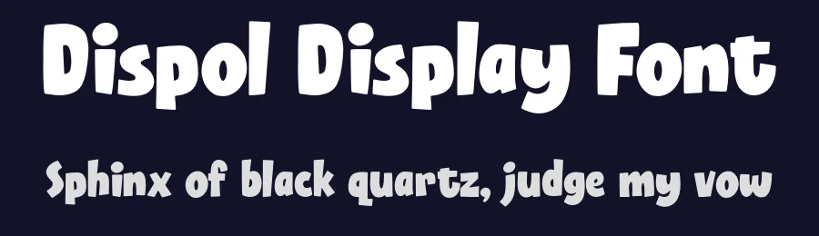 Dispol Display Font by Eko Bimantara — Display Font — thumbnail 2