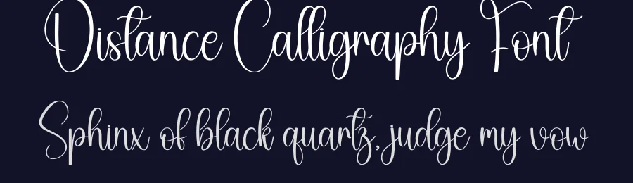 Distance Calligraphy Font by creativeletter — Script Handwritten Font — thumbnail 2