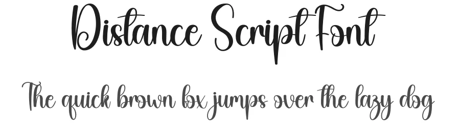 Distance Script Font by creativeletter — Script Handwritten Font