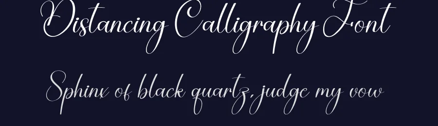 Distancing Calligraphy Font by creativeletter — Script Handwritten Font — thumbnail 2