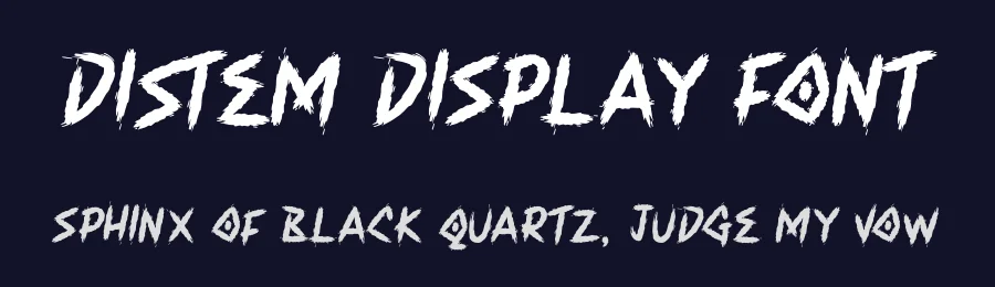 Distem Display Font by Maiko Hatta — Decorative Font — thumbnail 2